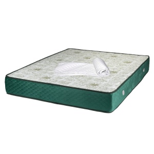 Set Saltea ortopedica, cu arcuri, Memory Super Ortopedic Azalee, 140x200x25cm, fermitate mediu spre tare, cu plasa de arcuri Bonell, memory foam 5 cm, sistem de aerisire spaceair, Salt Confort plus husa hipoalergenica, lavabila la 95 C
