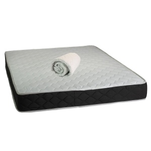 Set Saltea ortopedica, Praga 160x200x22 cm, cu plasa de arcuri tip Bonell, box spring system, fermitate medie, sistem de aerisire perimetral, Saltsib plus husa hipoalergenica, microfibra, lavabila la 95 C