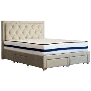 Set Saltea ortopedica, Tulip Super Lux Comfort, 140x200x30cm, fermitate tare, cu plasa de arcuri tip Bonell, sistem de aerisire banda Spaceair, Saltsib plus pilota vara, hipoalergenica, lavabila la 95 C, 180x200cm - Img 3