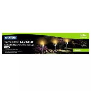 Setul de 3 lampi solare Lilydale pe lumina calda 8cm - Img 1
