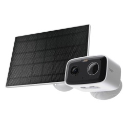 Solar-Powered Security Camera Kit 1 × Tapo C400, 1 × Tapo A201C SPEC:1080p (1920*1080), 2.4 GHz, Solar panel (5.2V, 2.5W) FEATURE: Non-Stop Power, Flexible Solar Installation, Smart Detection and Notifications (motion, people), Color Night Vision, Sound
