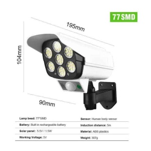 Solutie 2 in 1: Lanterna LED si Camera de Securitate Falsa - Img 3