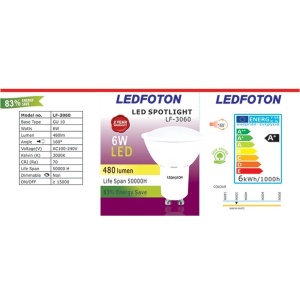 Spot LED 6W 220V Lumina calda DLF 3060 - Img 2