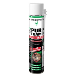 Spuma poliuretanica, Pur Foam, aplicare manuala, 700 ml, Den Braven