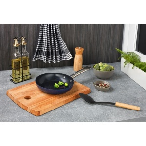 Tigaie din ceramica si inox, diametru 20 cm, baza inductie, 6 straturi, invelis antiaderent, ZLN-9624, Zilan - Img 3