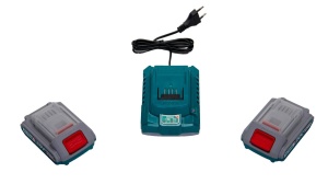 TOTAL - KIT 2 BATERII SI INCARCATOR 20V 2.0Ah