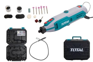 TOTAL - Mini polizor 130W - 109 accesorii