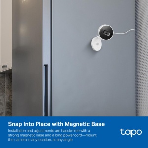 TP-LINK TAPO C125 Camera supravegere pentru interior cu obturator pentru confidentialitate, Senzor: CMOS 1/2.9”, Distanta focala: 2.45mm, 140°(pe diagonală), 120°(pe orizontală), 67°(pe verticală), IR 10m, 1×slot card MicroSD (de până la 512 GB), - Img 2