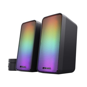 Trust GXT 611 WEZZ 2.0 Speaker Set LED Remote control wired Controls on/off, volume control, right Connection type wired Cable length power cable 180 cm Cable length audio cable 180 cm Cable length satellite cable 120 cm Power output (peak) 12 W Power - Img 5