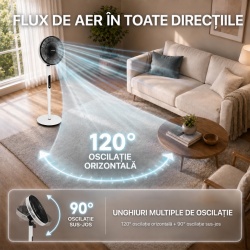VENTILATOR CU PICIOR HEINNER HMSF-9BK - Img 11