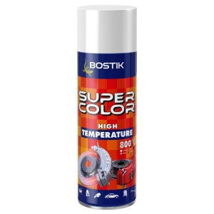 Vopsea spray, alb, termorezistenta, pana la 800°C, interior / exterior, 400 ml, Bostik