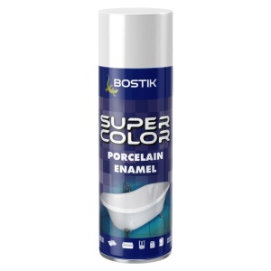 Vopsea spray, email si ceramica, alb, interior, 400 ml, Bostik