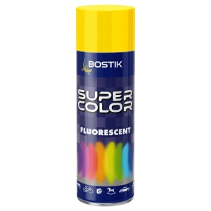 Vopsea spray, galben fluorescent, interior / exterior, 400 ml, Bostik