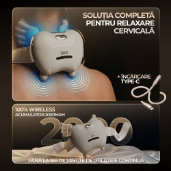 Aparat de masaj cervical si umeri, SPA HandTouch Neck 3D, iHunt - Img 4