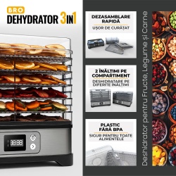 Aparat pentru uscat alimente iHunt Bro 3 in 1 Dehydrator - Img 5