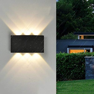 Aplica LED exterior Monty, 6W, lumina calda 3000K, negru, corp iluminat perete - Img 6