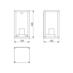 Aplica perete Ventana 20W E27 GTV Negru - Img 2