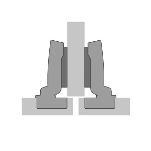 Balama Hettich clip semiaplicata 110grade cu amortizor set de 2 buc - Img 2