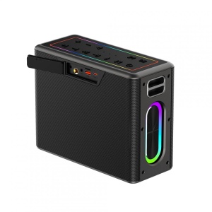 Boxa portabila Akai cu 2 micfrofoane wireless IPX6-80W - Img 2
