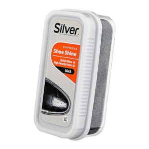 Burete silicon, intretinere incaltaminte, Negru, Silver