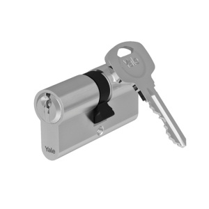 Butuc usa 30 x 30 mm, cilindru de siguranta, nichel satinat, Yale - Img 2