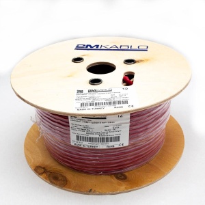 "Cablu incendiu JY(St)Y...Lg 2x2x1.5 mm² + 0.8 mmproducator 2M Kablo, 3T00000401-3-100Diametru fir : 1.5 mmConductor torsadati in perechi infasurate in banda PET, ecranaj Al/PET, cupru 100%Culori fire: VDE 0815Manta: PVC, culoare RAL3000-rosuAmbalare: - Img 2