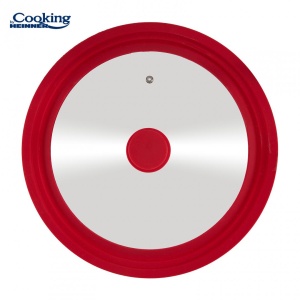 CAPAC STICLA CU MARGINE DIN SILICON AJUSTABILA PE 3 DIMENSIUNI 28/30/32 CM, COOKING BY HEINNER - Img 2