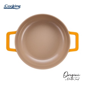 CRATITA ALUMINIU TURNAT + CAPAC 26x8 CM, 3.4L, NICOLAI TAND, ORIGINI, COOKING BY HEINNER - Img 5