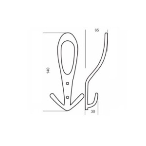 Cuier 8114L Negru mat – Design modern si practic - Img 2