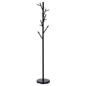 Cuier tip pom HM W33, metalic, de podea, 18 agatatori, negru