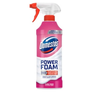 Domestos, Solutie spray, spuma curatare baie, Power Foam, Floral Fresh, 435 ml