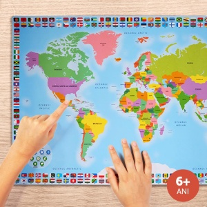 HARTA LUMII BILINGVA, RO/EN CU CREION INTERACTIV, MOMKI - Img 2