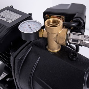Hidrofor cu pompa autoamorsanta, 1150 W, fonta, debit 4800 l/h, inaltime refulare 49 m, vas de expansiune 24 Litri, Negru - Img 6