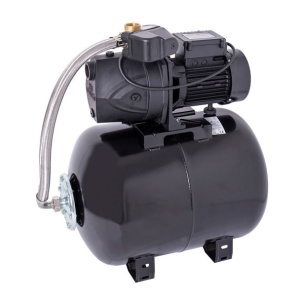 Hidrofor cu pompa autoamorsanta, 900 W, fonta, debit 3960 l/h, inaltime refulare 44 m, vas de expansiune 50 Litri, Negru - Img 2