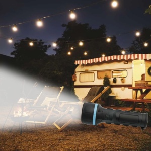 Lanterna LED, 20 lm, 75 metri, Negru - Img 3