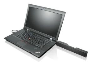 Lenovo USB Soundbar, Compatible with most Lenovo ThinkVision monitors Dual Speaker support with 1.25+1.25 total watts of output Audio volume controlled directly from the soundbar, Volume+ / volume- / mute button, Audio is linked to PC audio control, - Img 4