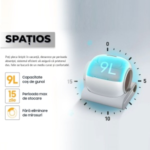 Litiera automata iHunt Smart Cat Litter V1 – Solutia perfecta pentru pisica ta - Img 5