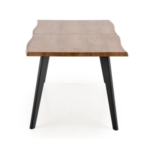 Masa living extensibila HM Dickson, MDF Furniruit, cadru metalic,120-180x80x75 cm, 8 persoane, stejar negru - Img 2