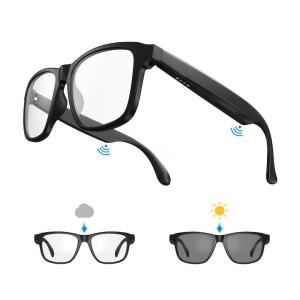 Ochelari de soare inteligenti, Bluetooth, functie audio, lentile fotocromatice, Negru - Img 2