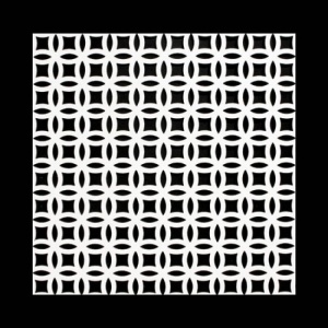 Panou decorativ, model Floare romb, MAM 9, D-113, 700 x 2100 x 4 mm