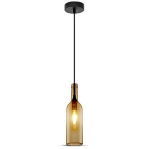 Pendul Sticla bruna E14 V-TAC