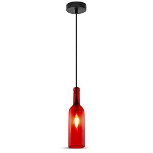 Pendul Sticla rosie E14 V-TAC