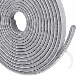 Perie autoadeziva 6 metri, antipraf, 9 x 5 mm, gri, Hafele