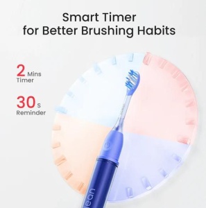 Periuta de dinti sonica Oclean Ease, Functii: smart timer 2 min, 2 moduri de utilizare, 45 dB, IPX7 waterproof, durata baterie pana la 120 zile, protectie impotriva prafului, perfecta pentru calatorii, culoare: portocaliu - Img 4