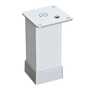 Picior mobilier WAW, 40 x 40 mm, H 150, reglabil, din aluminiu, finisaj aluminiu