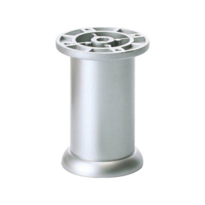Picior mobilier WAW, Kale, D 50, H 100, reglabil, din ABS, finisaj aluminiu