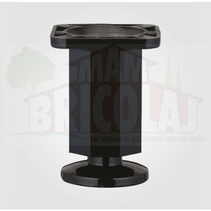 Picior plastic SDF H50 negru