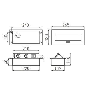 Priza 2xSchuko 2xUSB incastrabila neagra GTV - Img 2