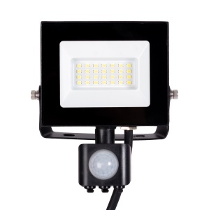 Proiector LED, senzor miscare, 20 W, 1900 lm, lumina rece, 126.5 x 71 x 145 mm, Negru, Novelite