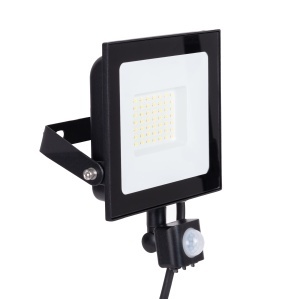 Proiector LED, senzor miscare, 50 W, 4750 lm, lumina rece, 183 x 79 x 198 mm, Negru, Novelite - Img 2